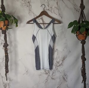 Athleta active tank in white, grey